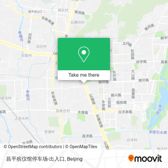 昌平殡仪馆停车场-出入口 map