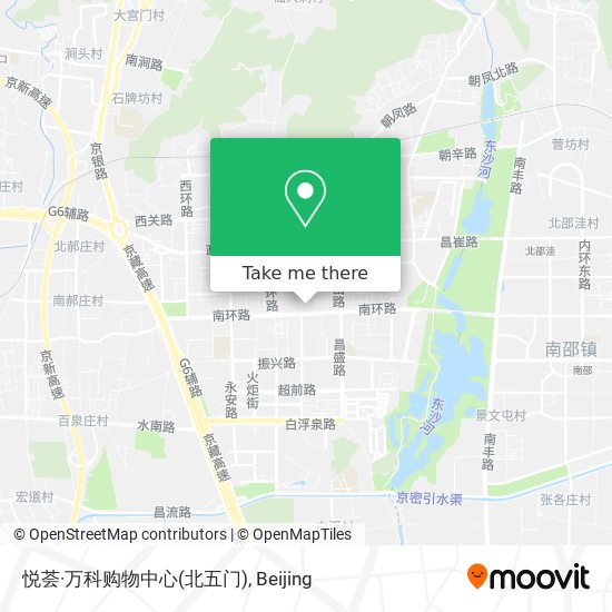 悦荟·万科购物中心(北五门) map