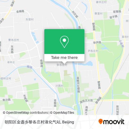 朝阳区金盏乡黎各庄村液化气站 map