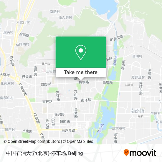 中国石油大学(北京)-停车场 map