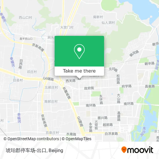 琥珀郡停车场-出口 map