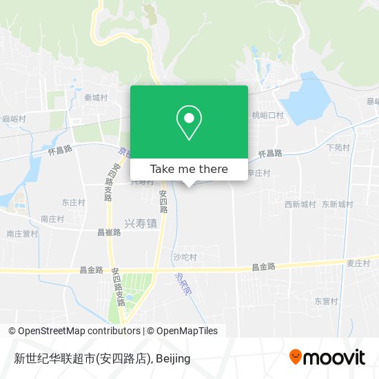 新世纪华联超市(安四路店) map