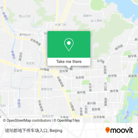 琥珀郡地下停车场入口 map