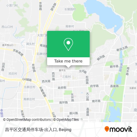 昌平区交通局停车场-出入口 map