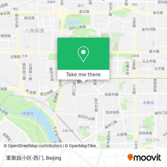 重聚园小区-西门 map
