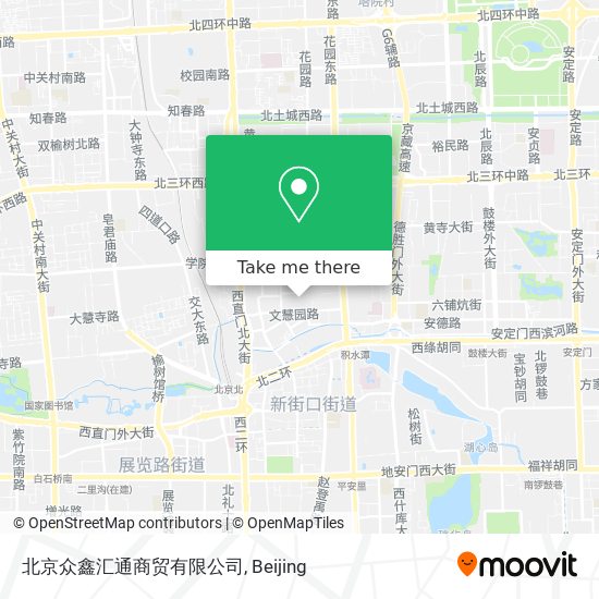 北京众鑫汇通商贸有限公司 map