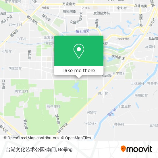 台湖文化艺术公园-南门 map