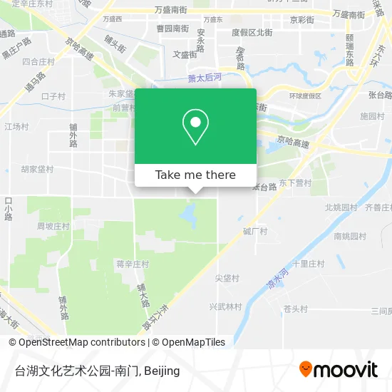 台湖文化艺术公园-南门 map