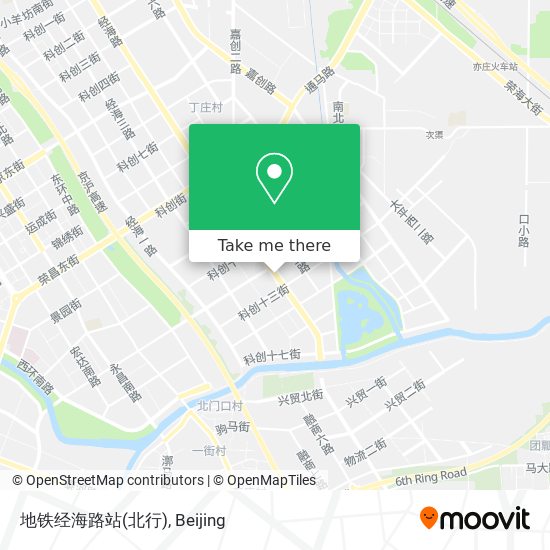 地铁经海路站(北行) map