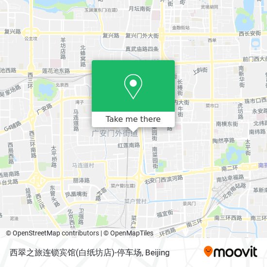 西翠之旅连锁宾馆(白纸坊店)-停车场 map