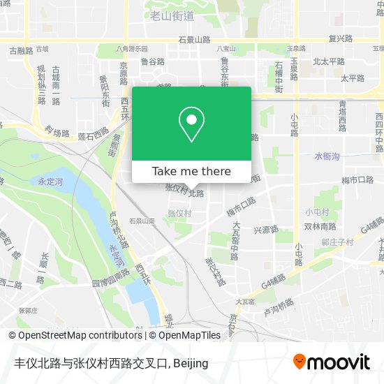丰仪北路与张仪村西路交叉口 map
