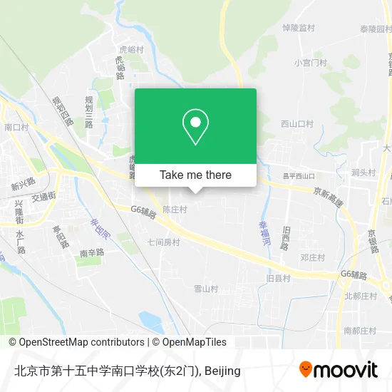 北京市第十五中学南口学校(东2门) map