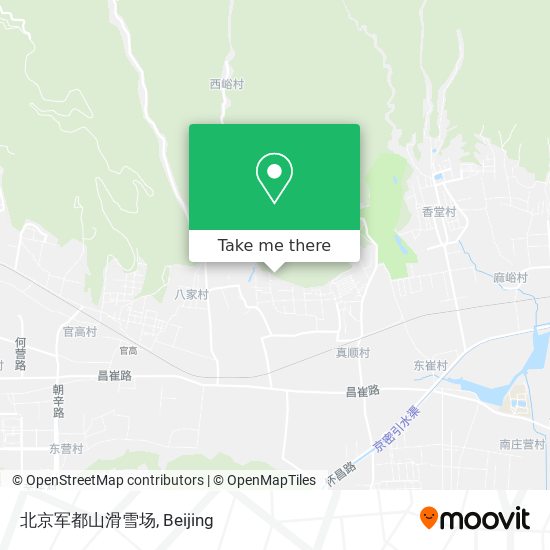 北京军都山滑雪场 map