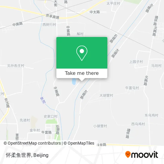 怀柔鱼世界 map