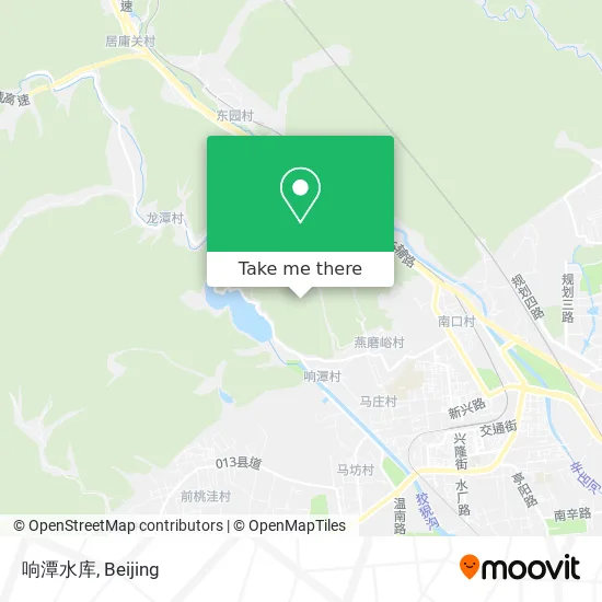 响潭水库 map