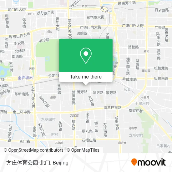 方庄体育公园-北门 map