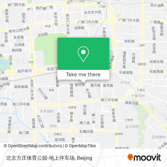 北京方庄体育公园-地上停车场 map