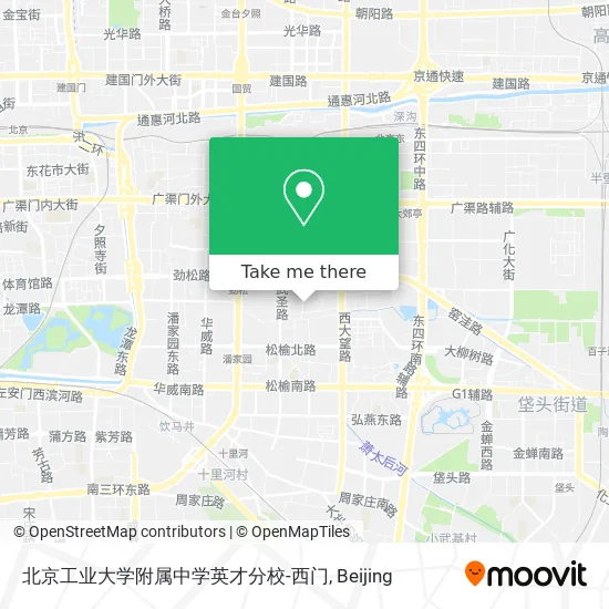 北京工业大学附属中学英才分校-西门 map