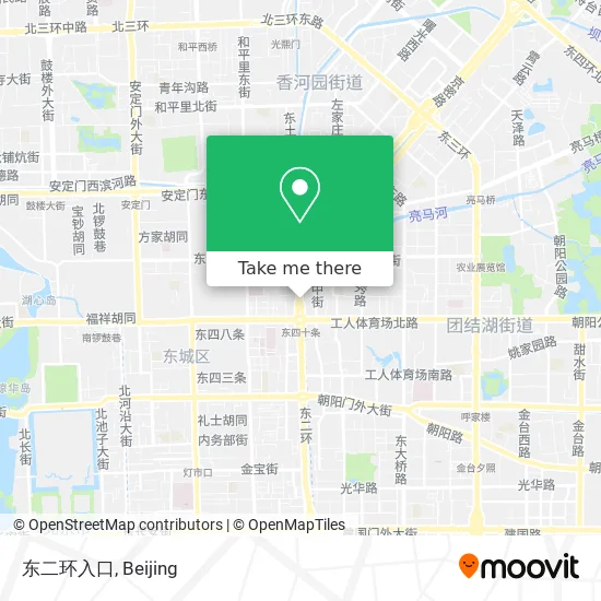 东二环入口 map