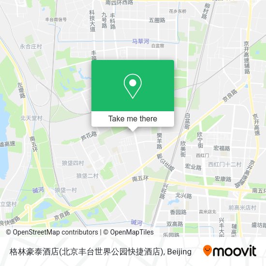 格林豪泰酒店(北京丰台世界公园快捷酒店) map