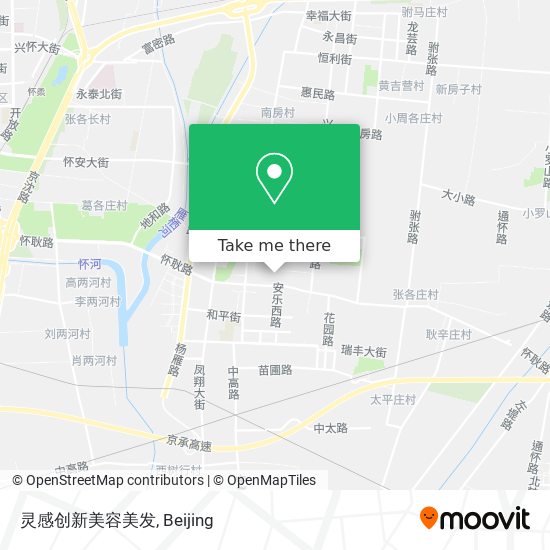 灵感创新美容美发 map
