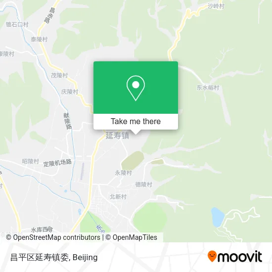 昌平区延寿镇委 map