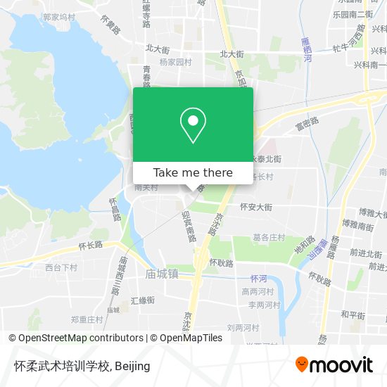 怀柔武术培训学校 map