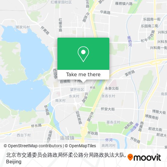 北京市交通委员会路政局怀柔公路分局路政执法大队 map