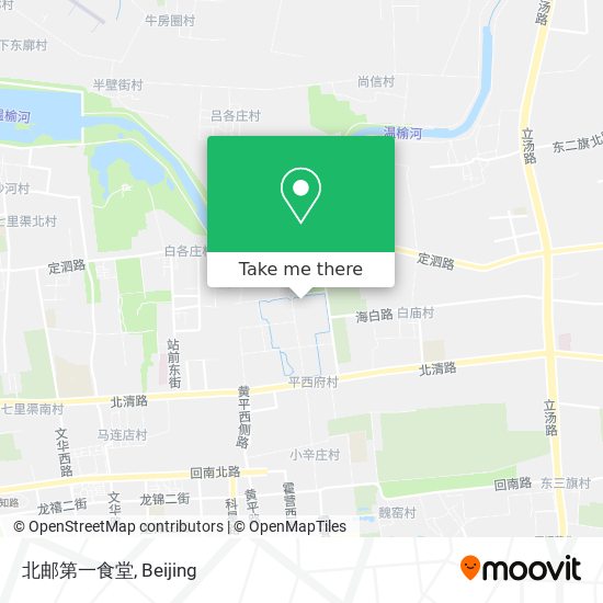 北邮第一食堂 map