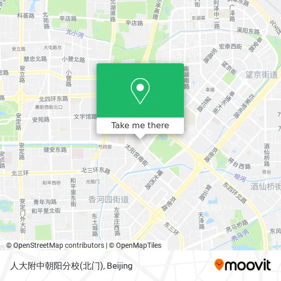 人大附中朝阳分校(北门) map
