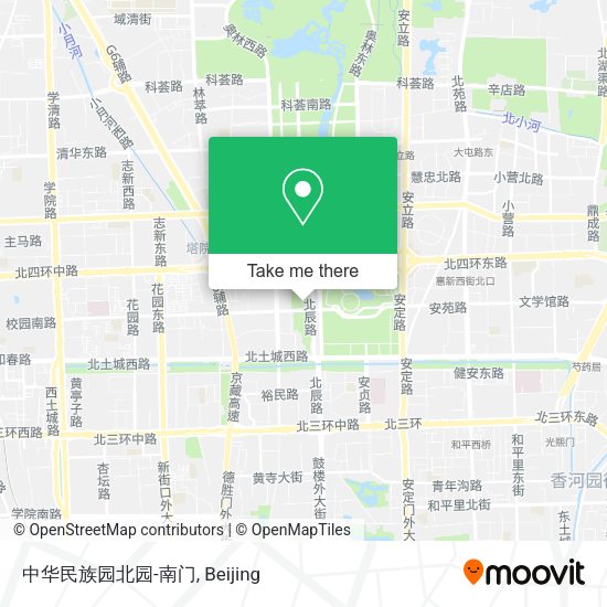 中华民族园北园-南门 map