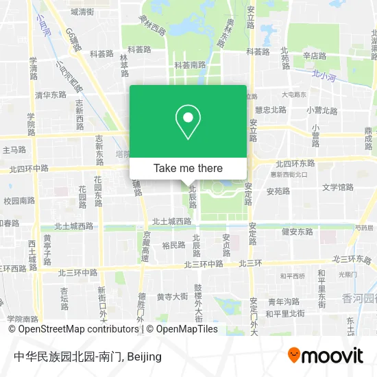 中华民族园北园-南门 map