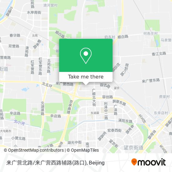 来广营北路/来广营西路辅路(路口) map