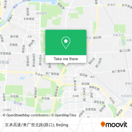 京承高速/来广营北路(路口) map