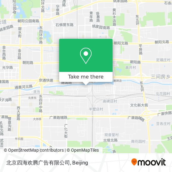 北京四海欢腾广告有限公司 map