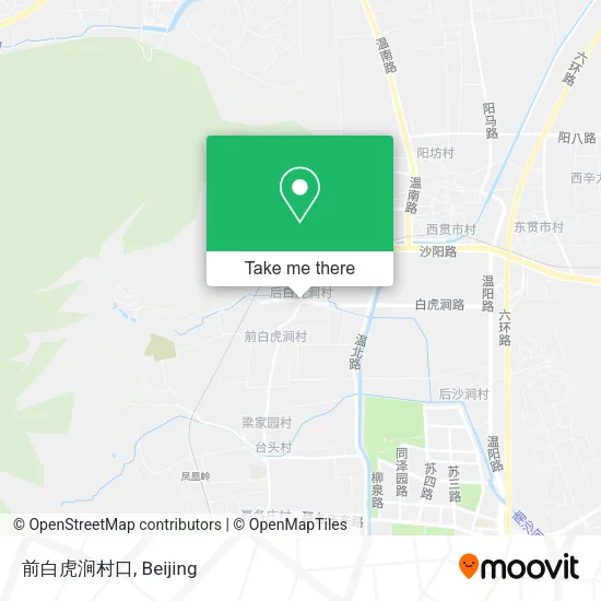 前白虎涧村口 map