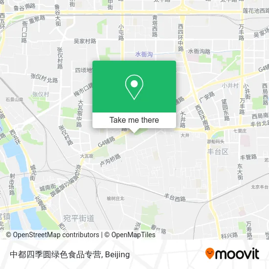 中都四季圆绿色食品专营 map