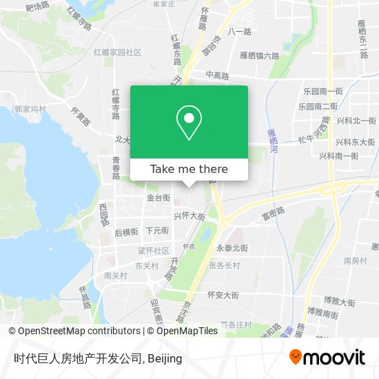 时代巨人房地产开发公司 map