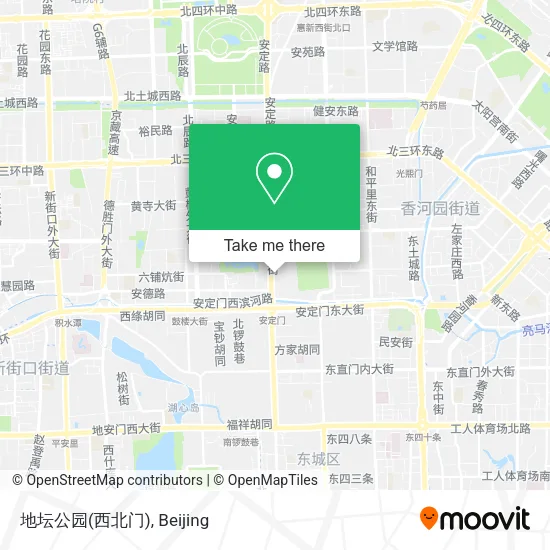 地坛公园(西北门) map