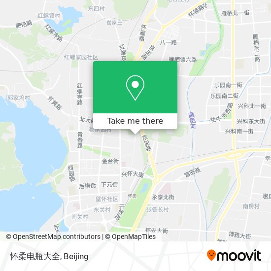 怀柔电瓶大全 map