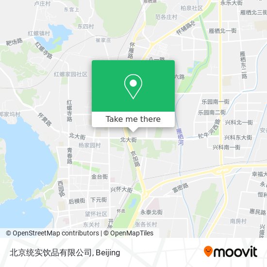 北京统实饮品有限公司 map