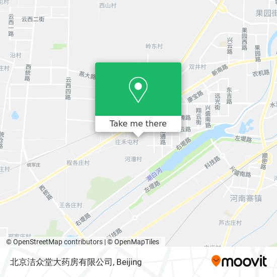 北京洁众堂大药房有限公司 map