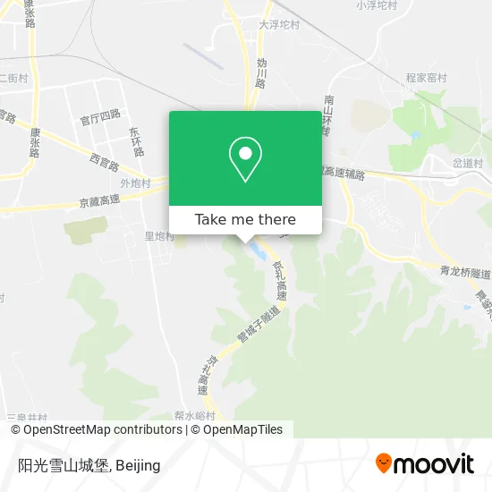 阳光雪山城堡 map