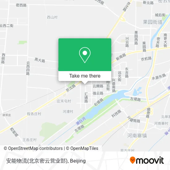 安能物流(北京密云营业部) map