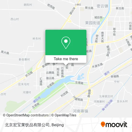 北京宏宝莱饮品有限公司 map