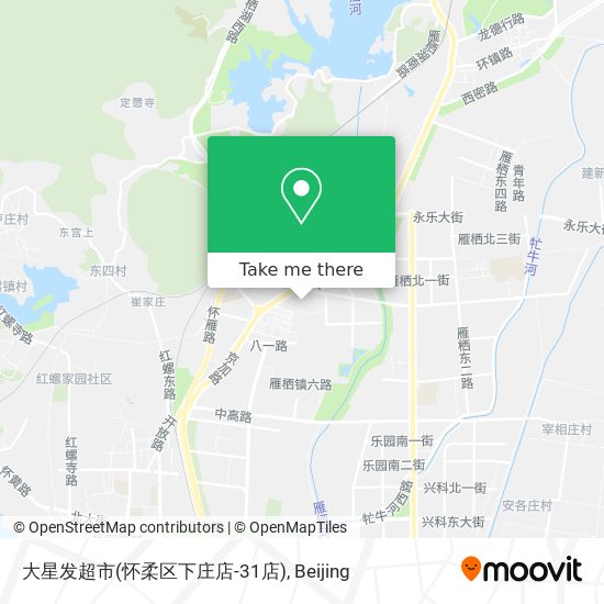 大星发超市(怀柔区下庄店-31店) map