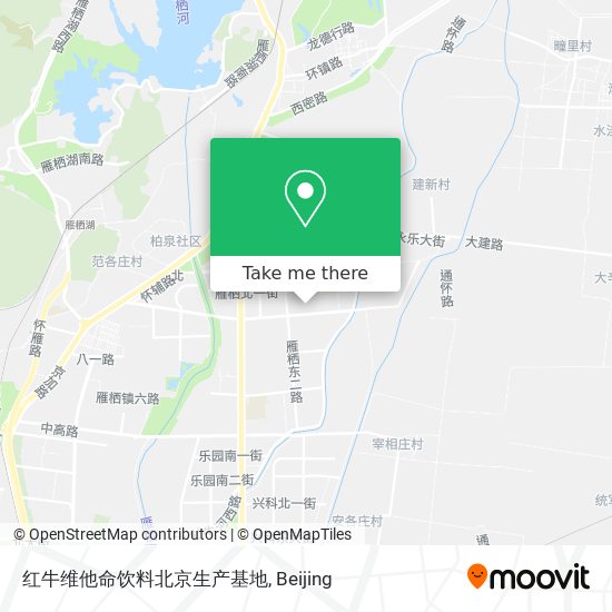 红牛维他命饮料北京生产基地 map