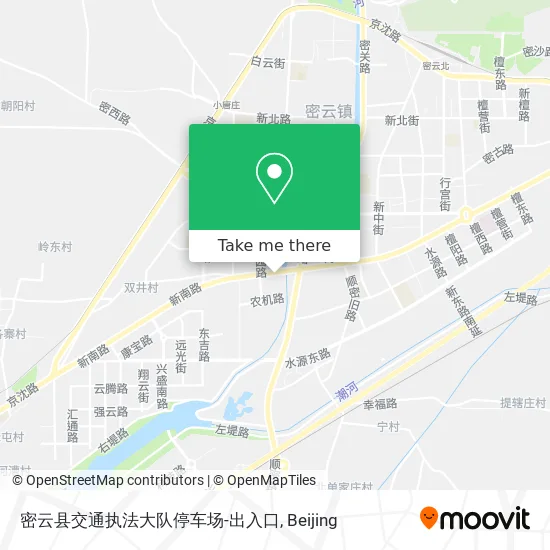 密云县交通执法大队停车场-出入口 map