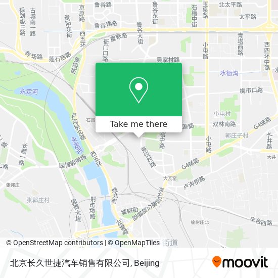 北京长久世捷汽车销售有限公司 map