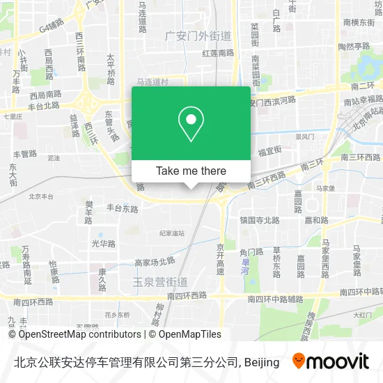 北京公联安达停车管理有限公司第三分公司 map